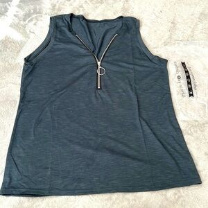 Live cloth top XL new gray sleeveless